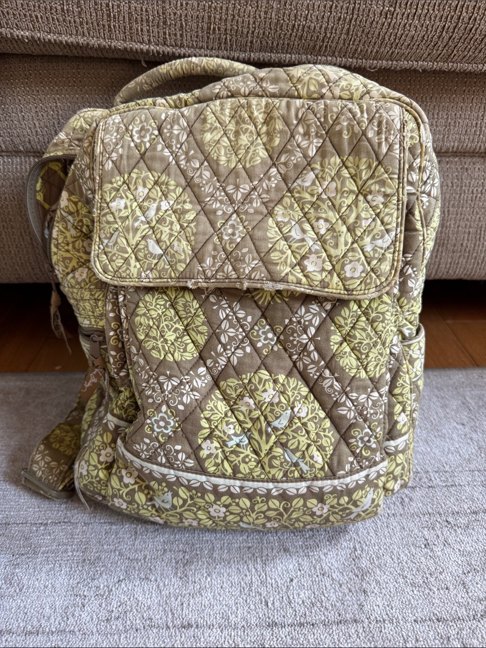 Vera Bradley Sittin’ In A Tree Quilted Backpack
